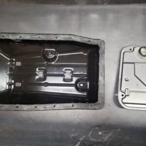 Transmission service on 2016 Toyota Tacoma clean pan and magnets