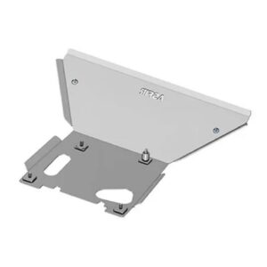 ASFIR Ford Bronco front skid plate for OE Modular/Capable bumper, 1/4-inch (6 mm) laser-cut aluminum underbody protection (SKU 599656).