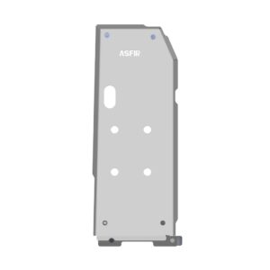 ASFIR Ford F-250 / F-350 transmission and engine skid plate (SKU 599857), 1/4-inch (6 mm) laser-cut aluminum, bolt-on underbody protection.