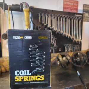 Rear Old Man Emu springs installation on Toyota Land Cruiser 100